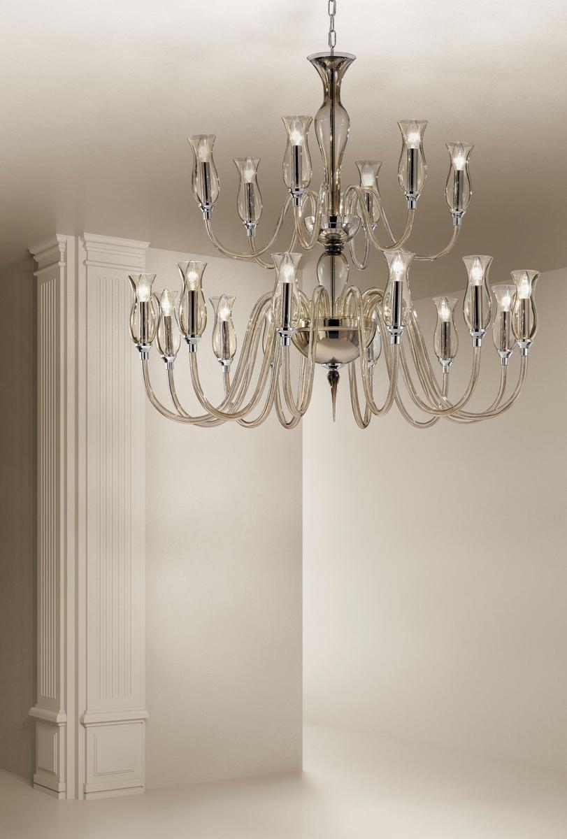 TEODATO Blown glass chandelier