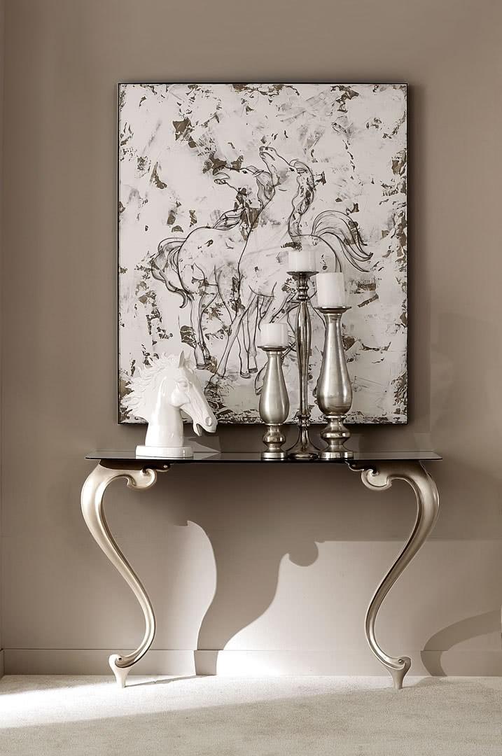 GEORGE Rectangular aluminium console table
