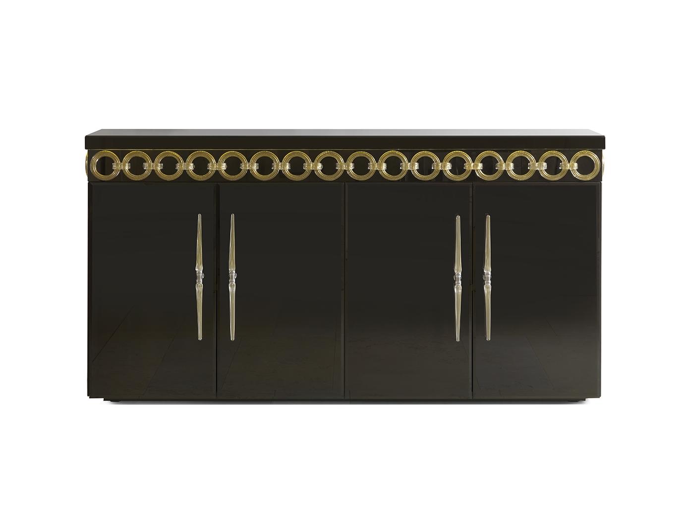 CASANOVA Wooden sideboard with integrated lighting