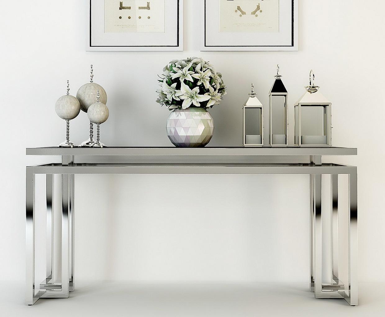 PALMER Rectangular glass console