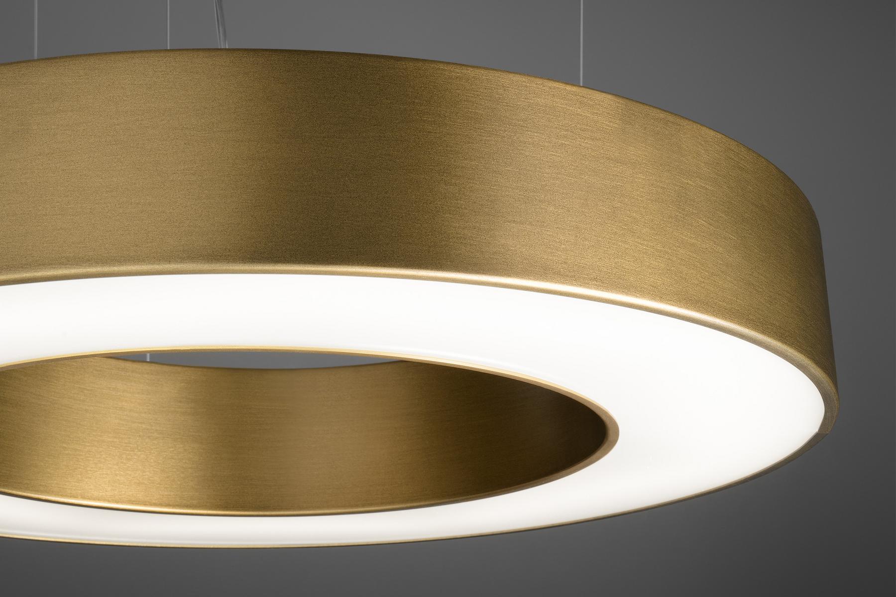 SILVER RING LED aluminium pendant lamp