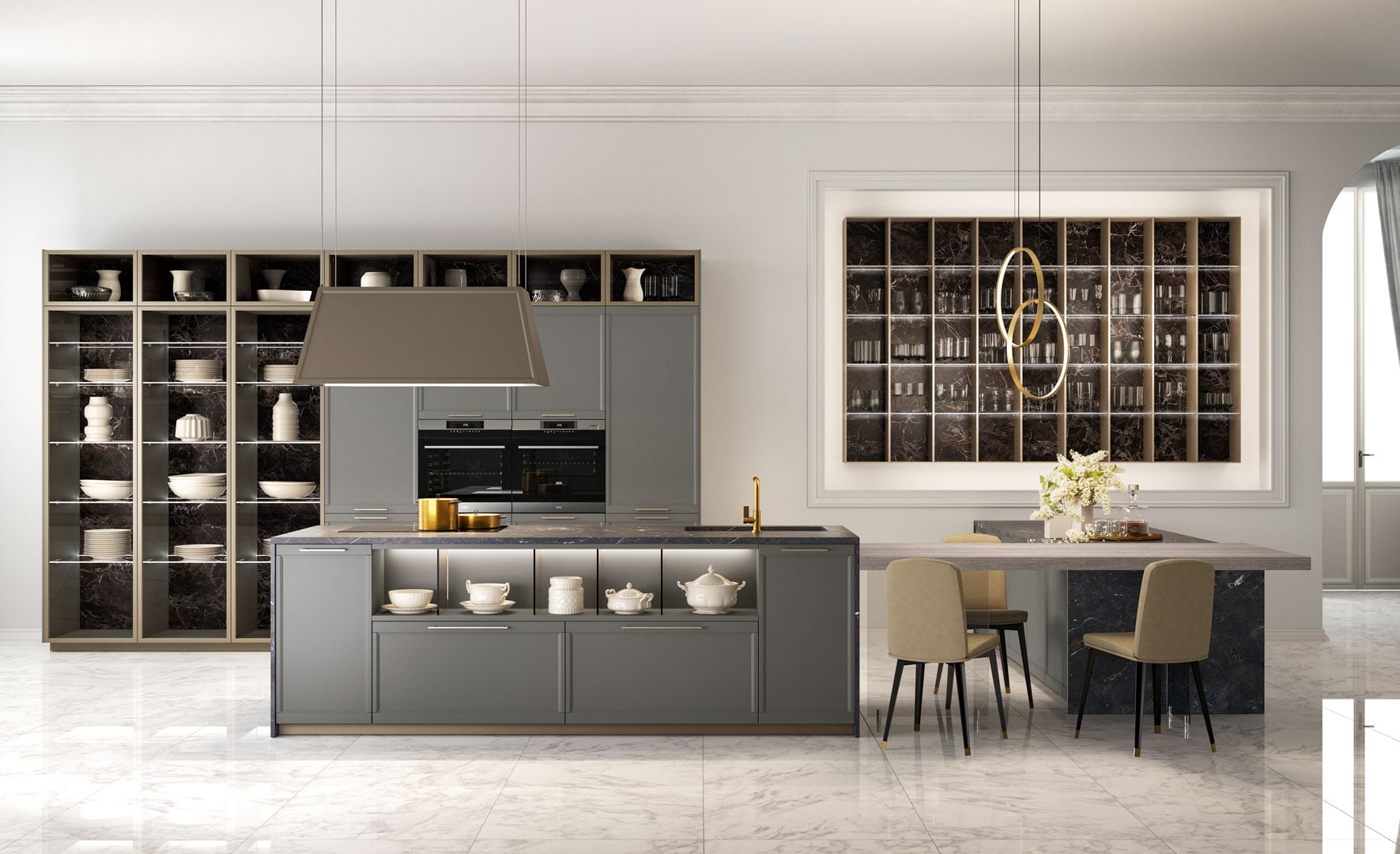 FLAVOUR Lacquered kitchen