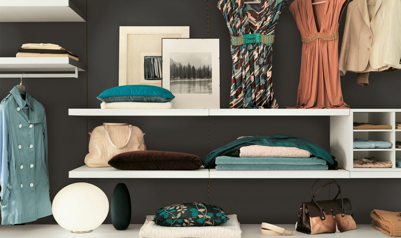 STORE Corner melamine walk-in closet