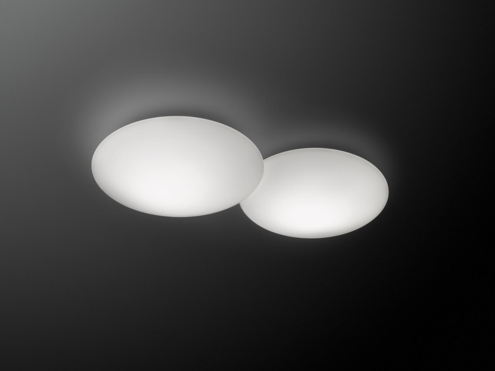 PUCK Blown glass ceiling lamp