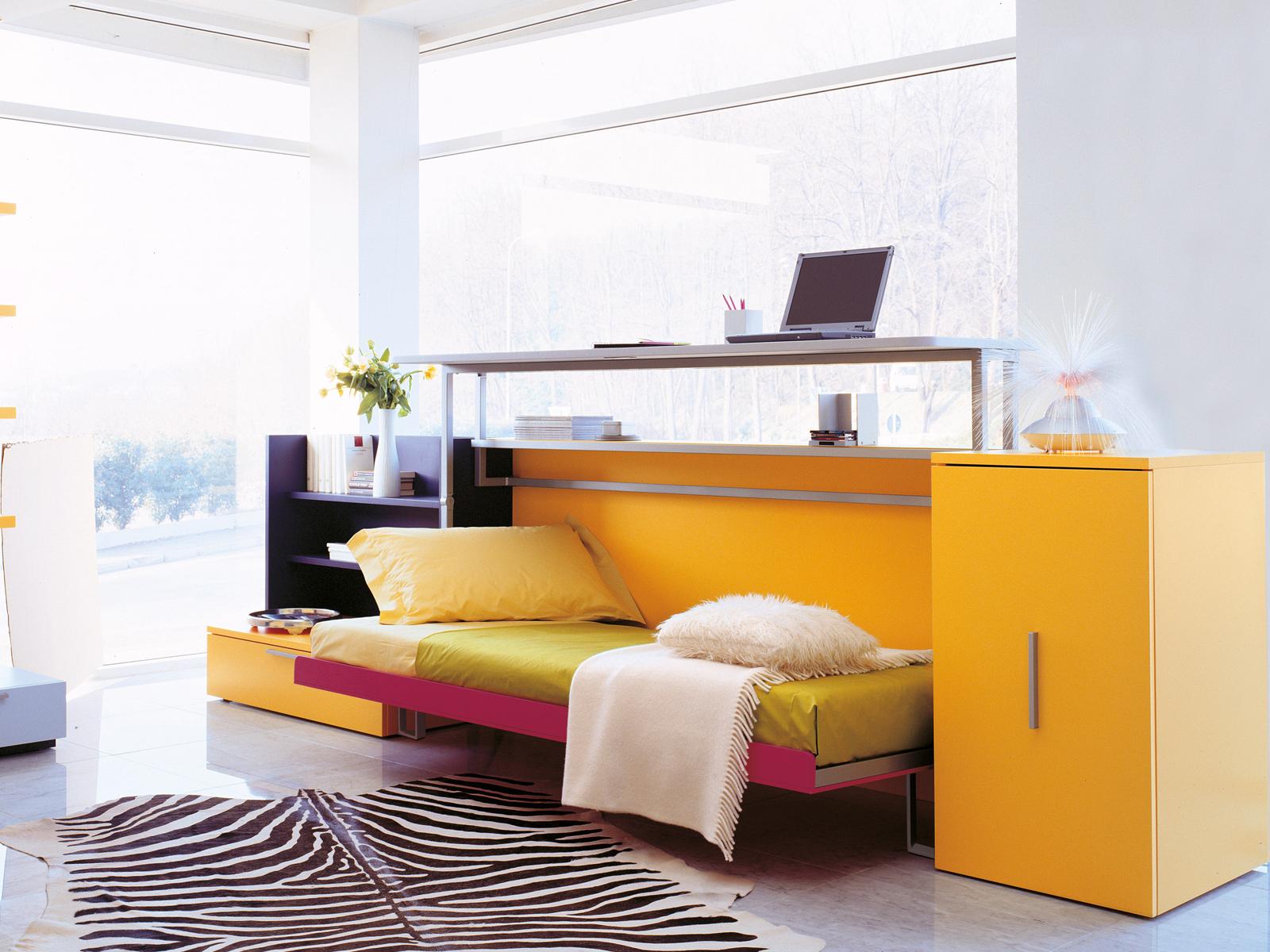CABRIO IN Wooden bedroom set with pull-out bed