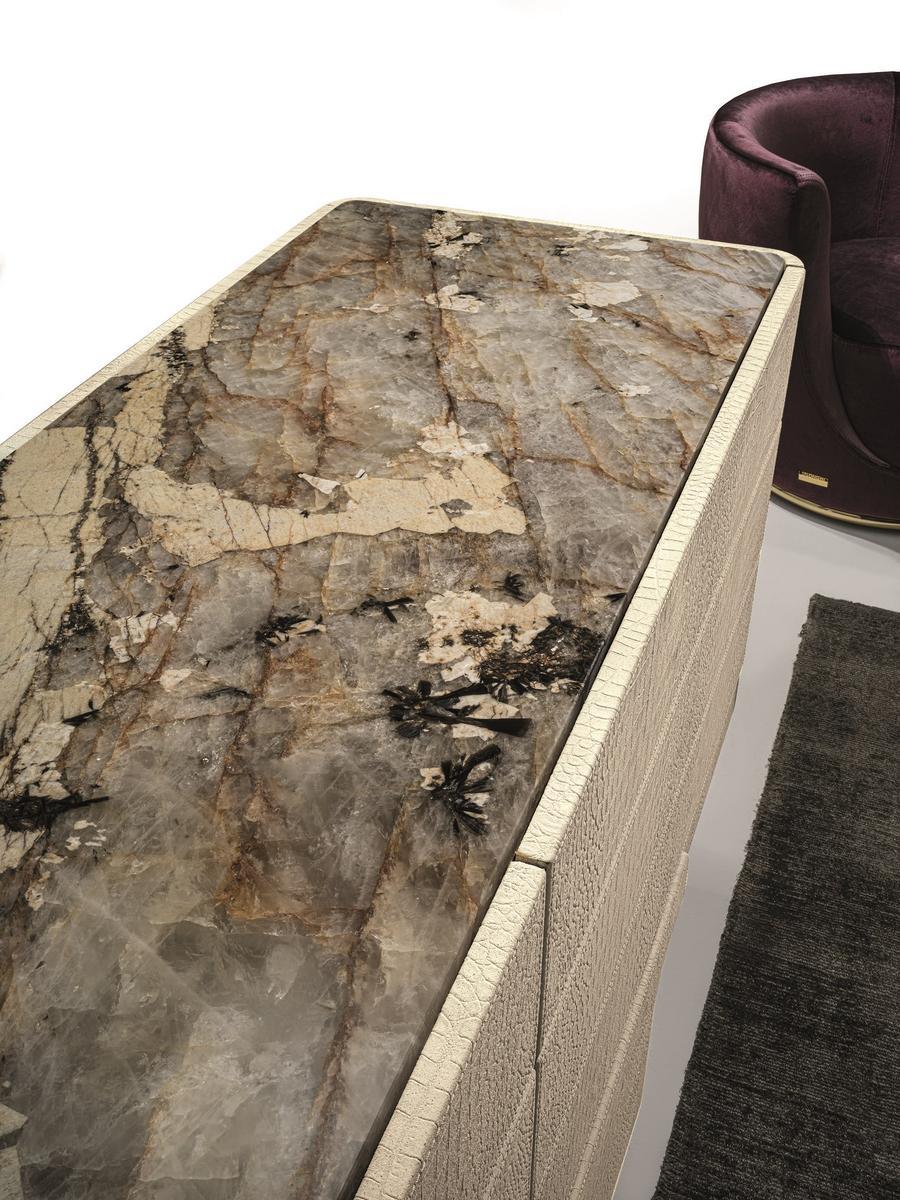 DO Rectangular metal chest of drawers with integrated handles
