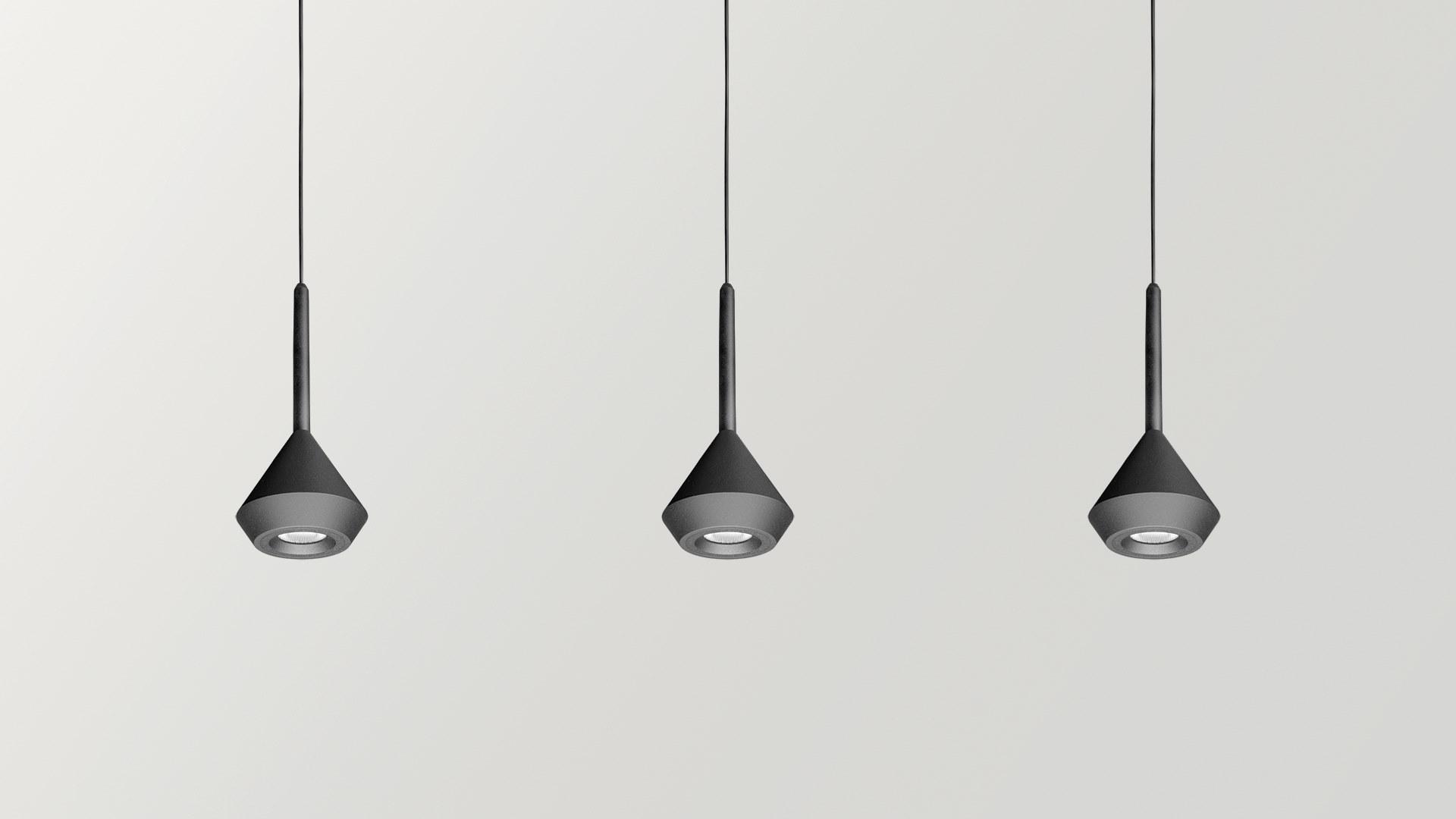 SPIN 3 SURFACE LED aluminium pendant lamp