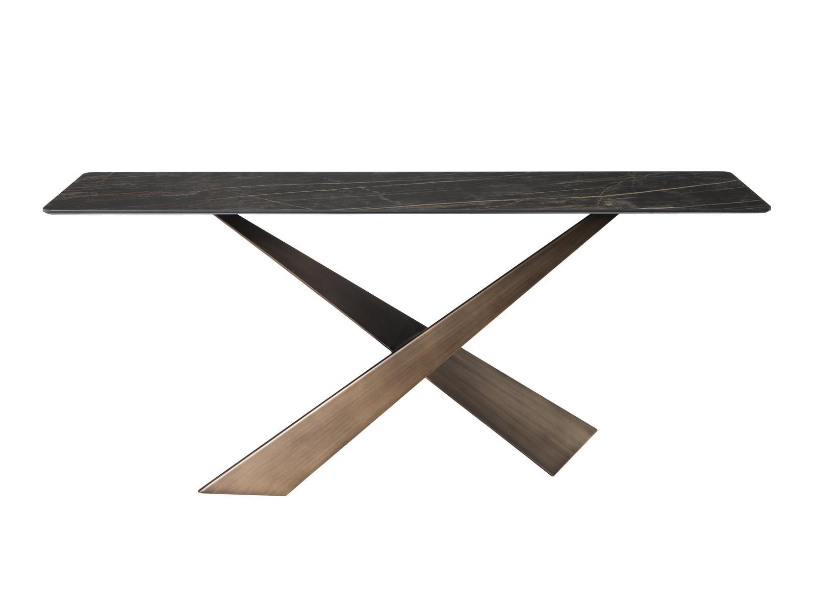 LIVING Rectangular ceramic console table