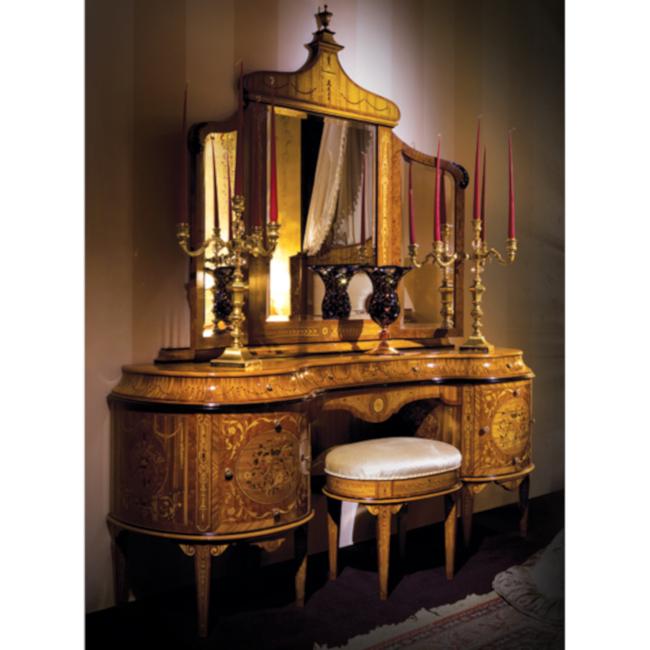 STILE MAGGIOLINI Rectangular framed cherry wood mirror