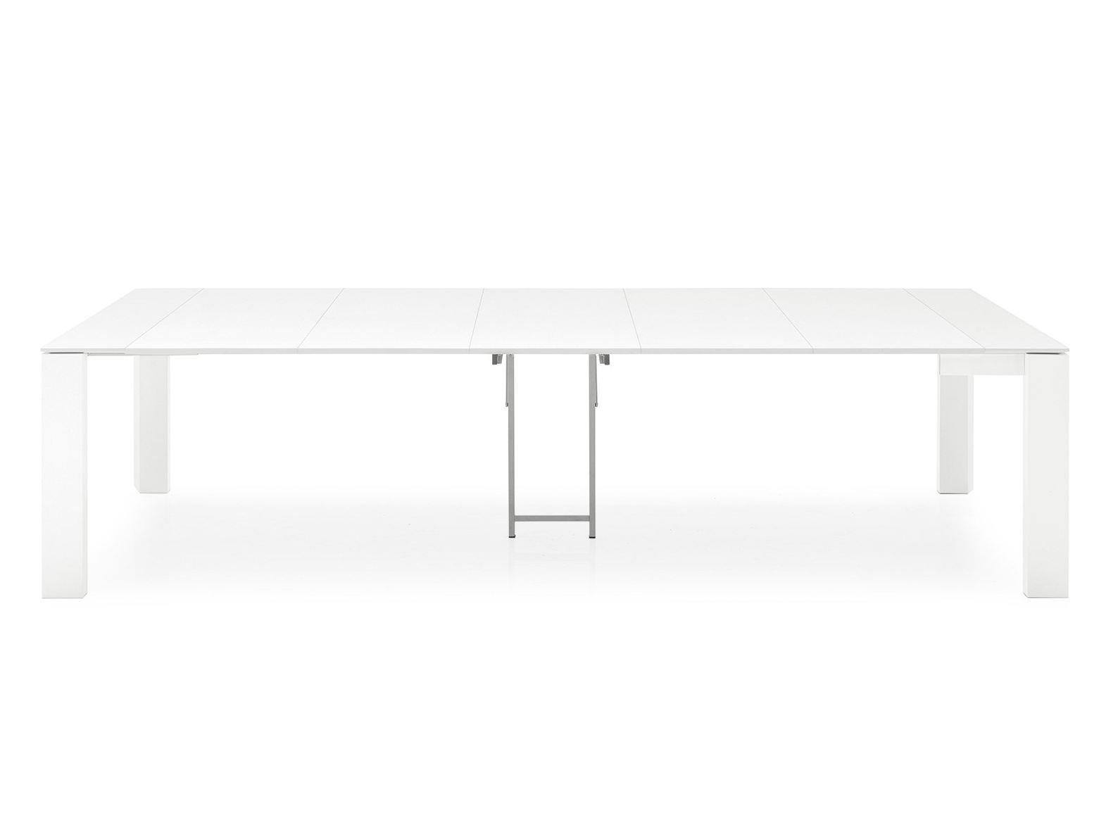 OMNIA Extending rectangular wooden console table