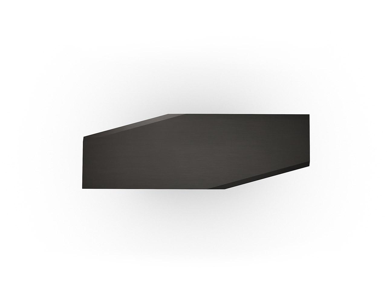 CUBITUM CONSOLE Wood and glass console table