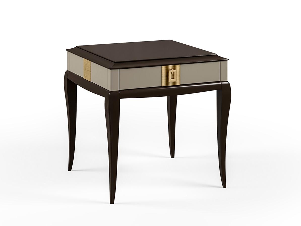 PR.336 Square wooden coffee table with storage space
