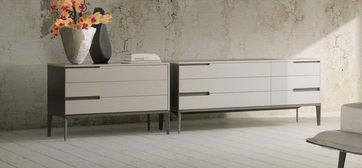 MONDRIAN Chest of drawers with integrated handles
