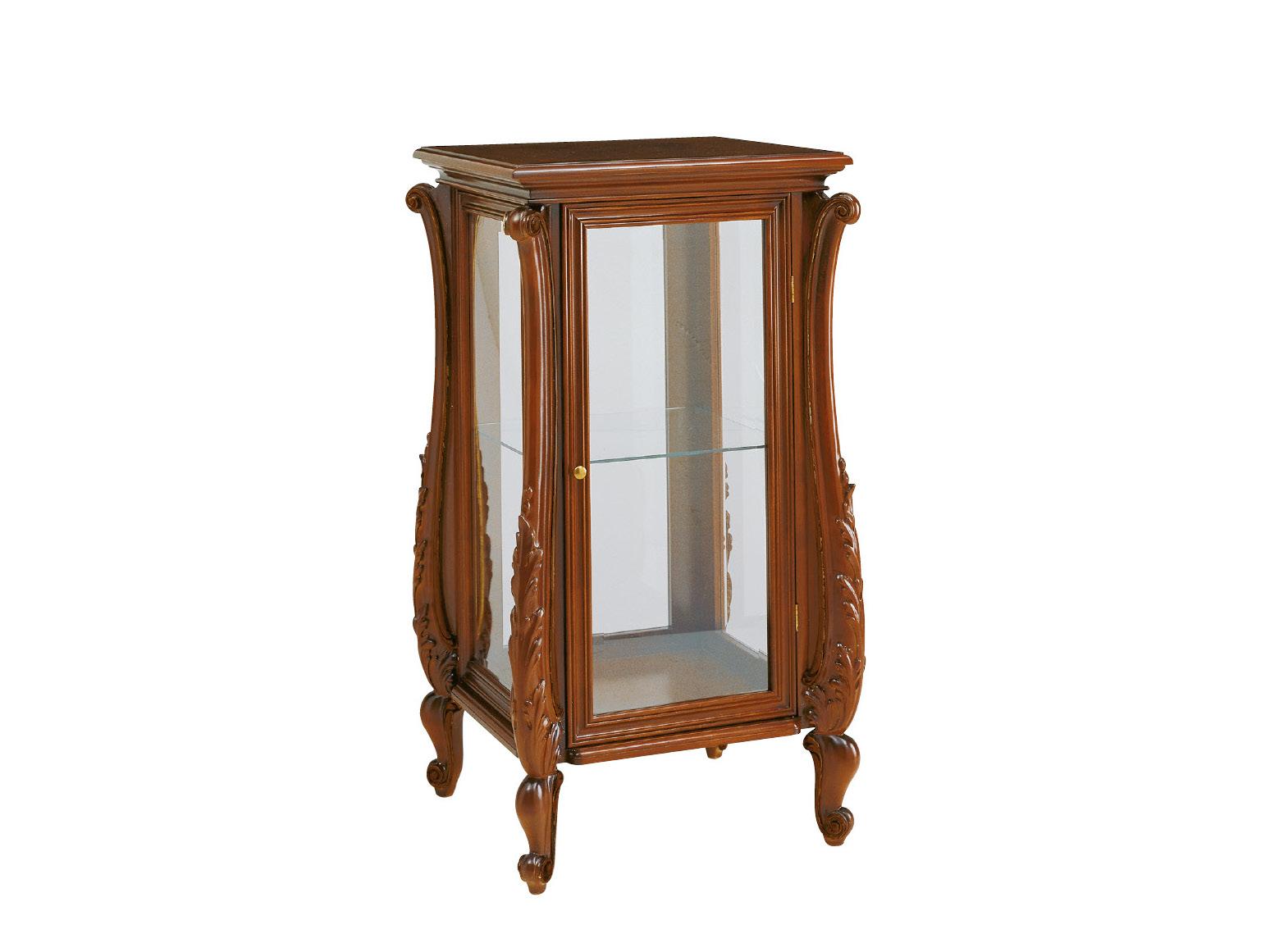 BOEMIA Wood and glass display cabinet