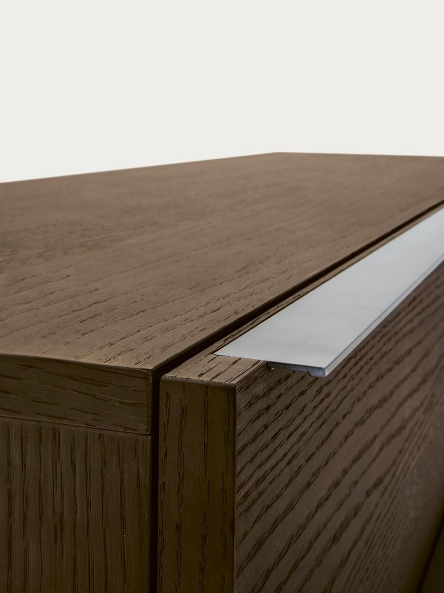 SPAZIO Rectangular wooden bedside table