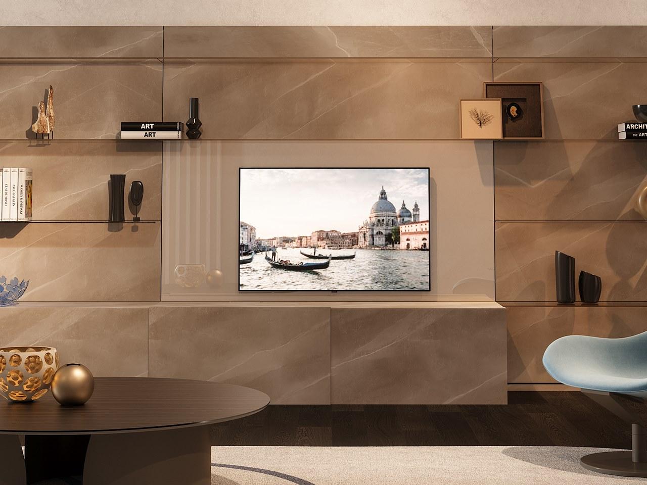 SYSTEM 01 Sectional glass TV wall system