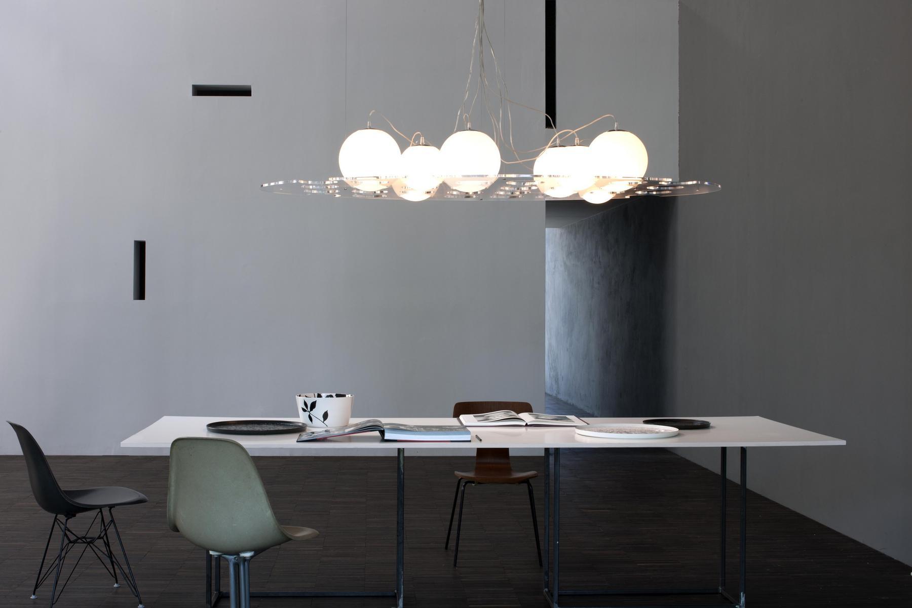 PLATEAU - 476/486 Blown glass pendant lamp