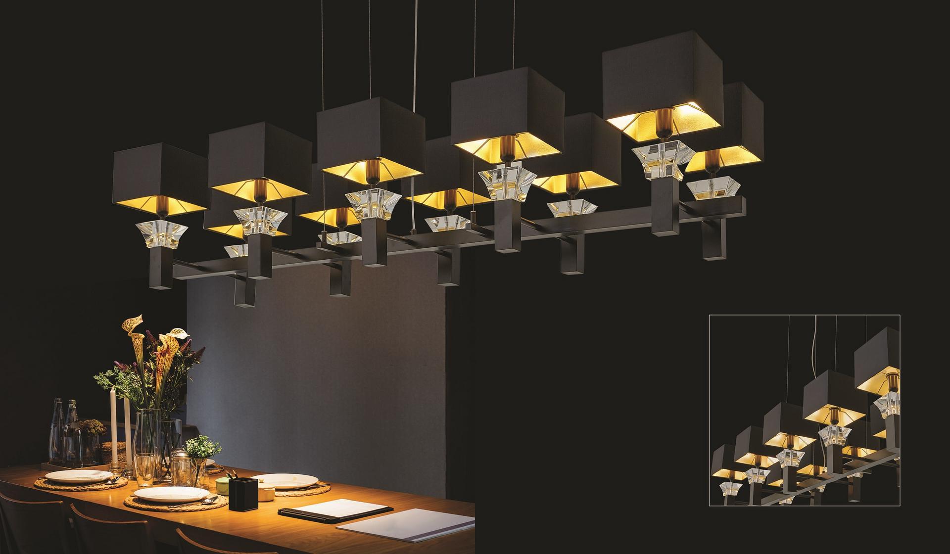 SIDE BY SIDE H10 Contemporary style direct-indirect light metal pendant lamp