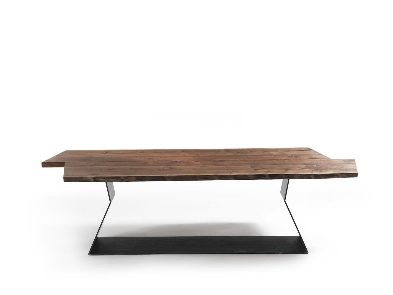 BEDROCK Rectangular veneer table