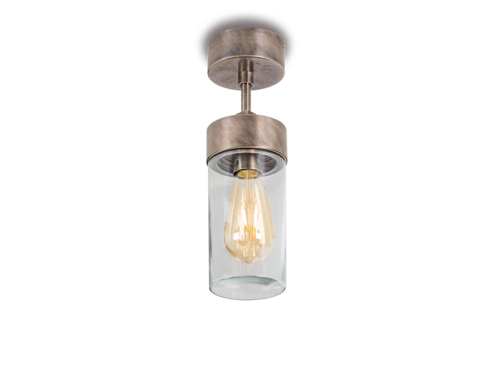 SILINDAR LED brass outdoor pendant lamp
