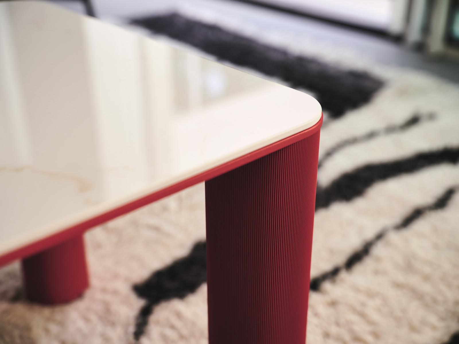 PAW CTL Rectangular painted metal coffee table