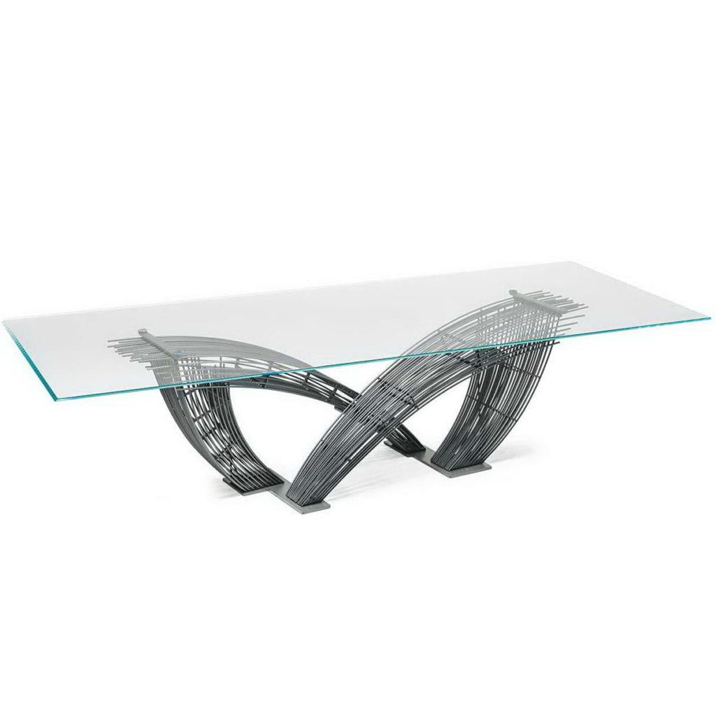 HYSTRIX Rectangular glass table