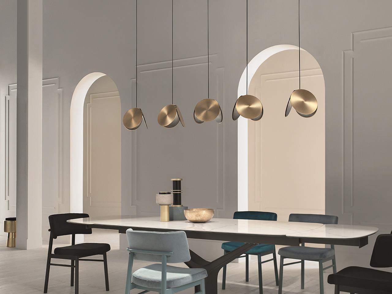 TIMEO S1 20 LED painted metal pendant lamp
