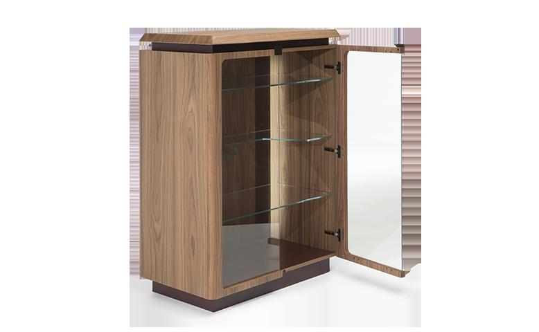 PHANTOM MDF display cabinet with integrated lighting