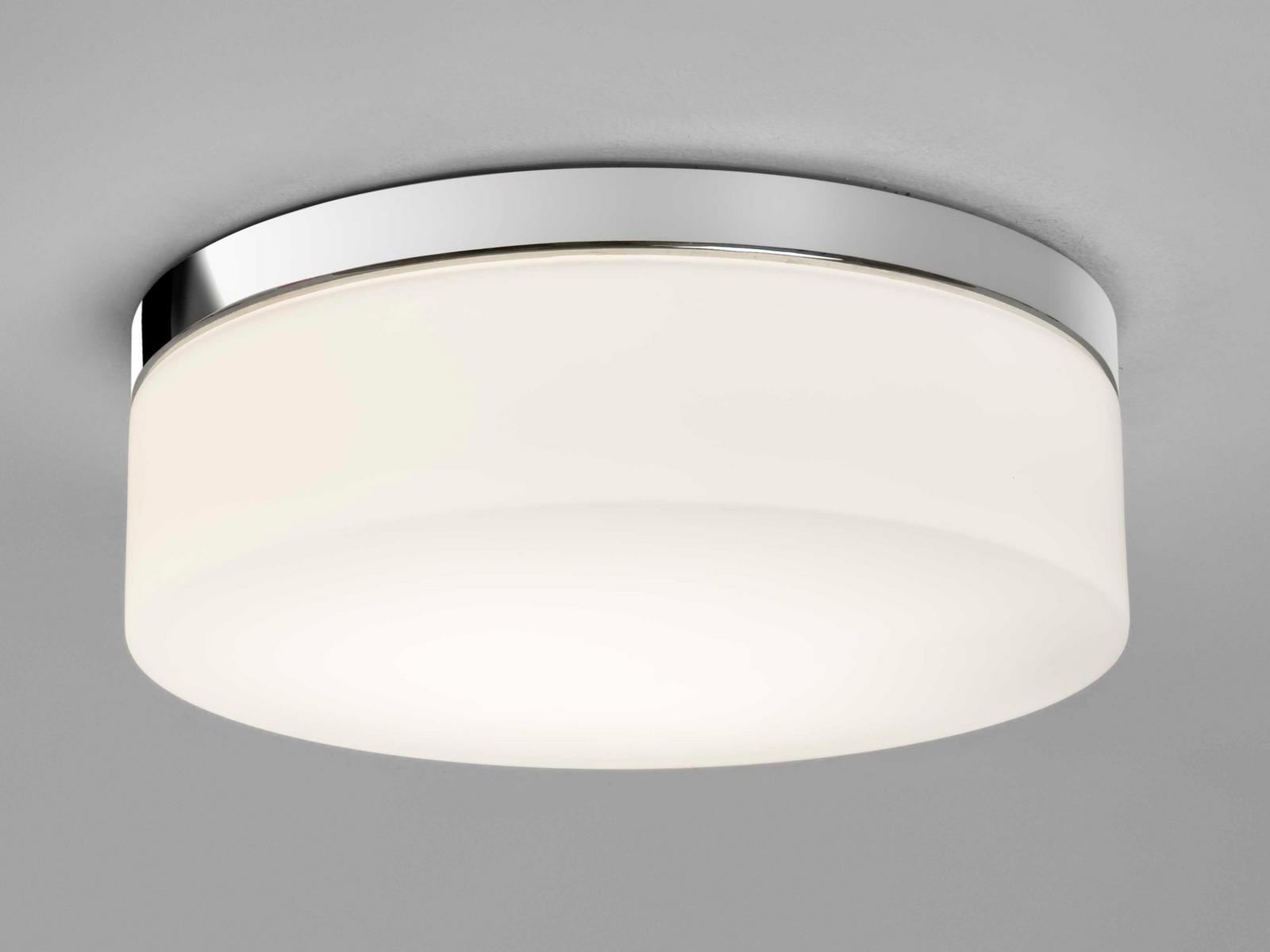 SABINA 280 LED glass and steel ceiling light