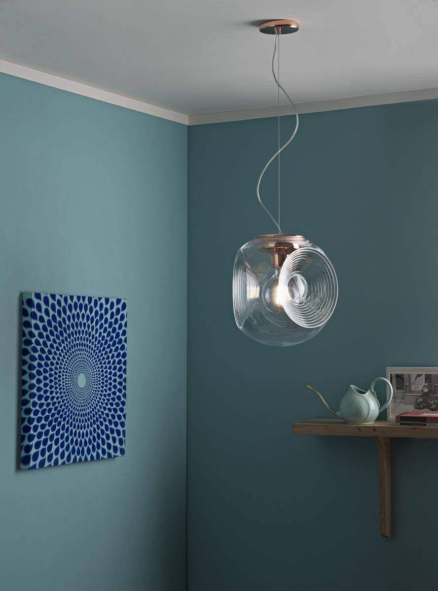 EYES Fluorescent blown glass pendant lamp