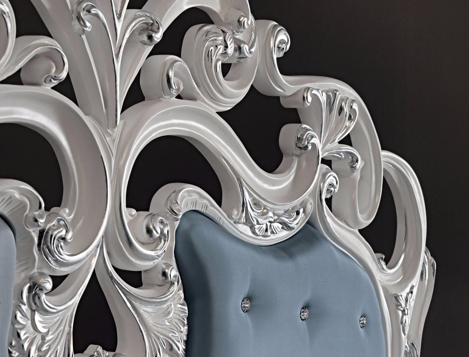 11213 Double bed with upholstered headboard