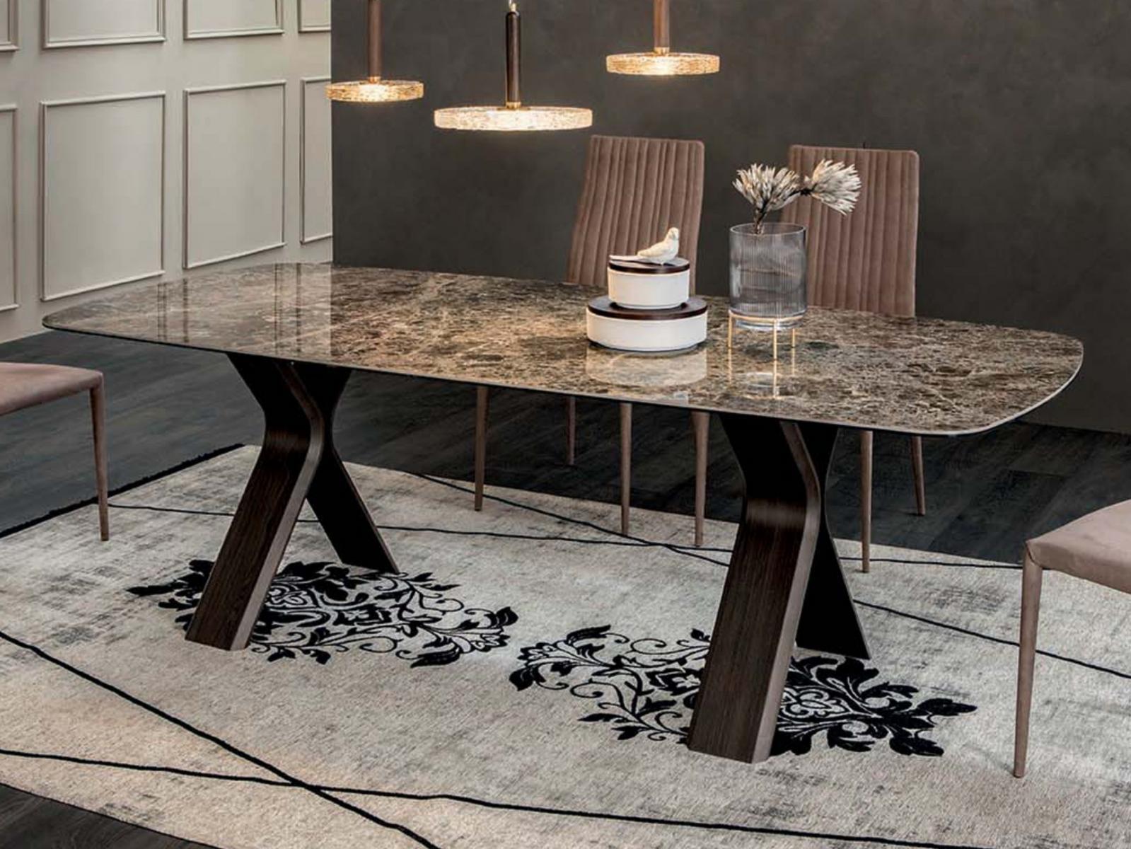 STILL Rectangular porcelain stoneware table