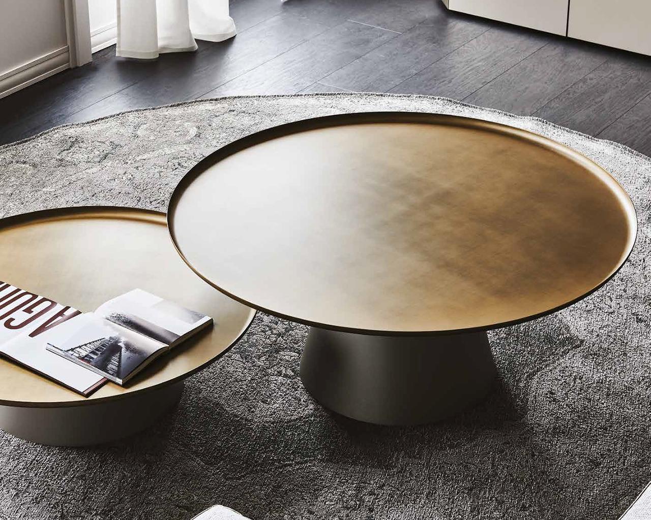 AMERIGO Round metal coffee table