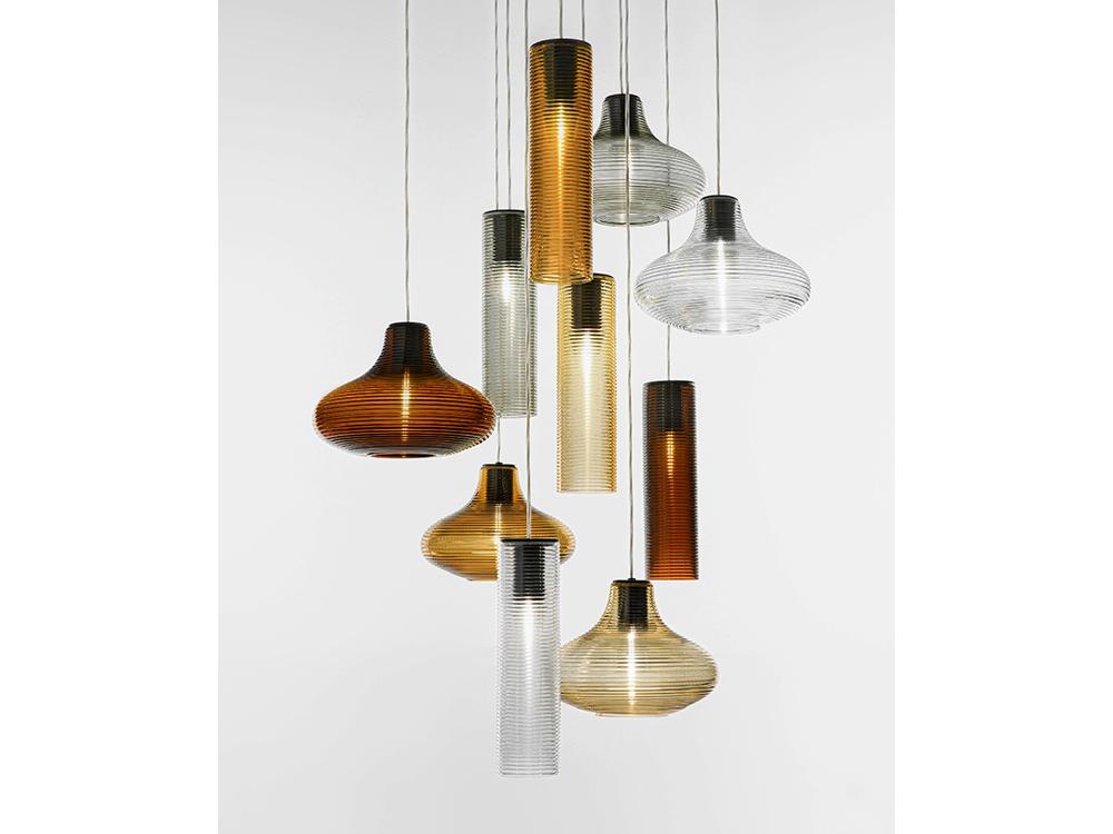 CLIO LED blown glass pendant lamp