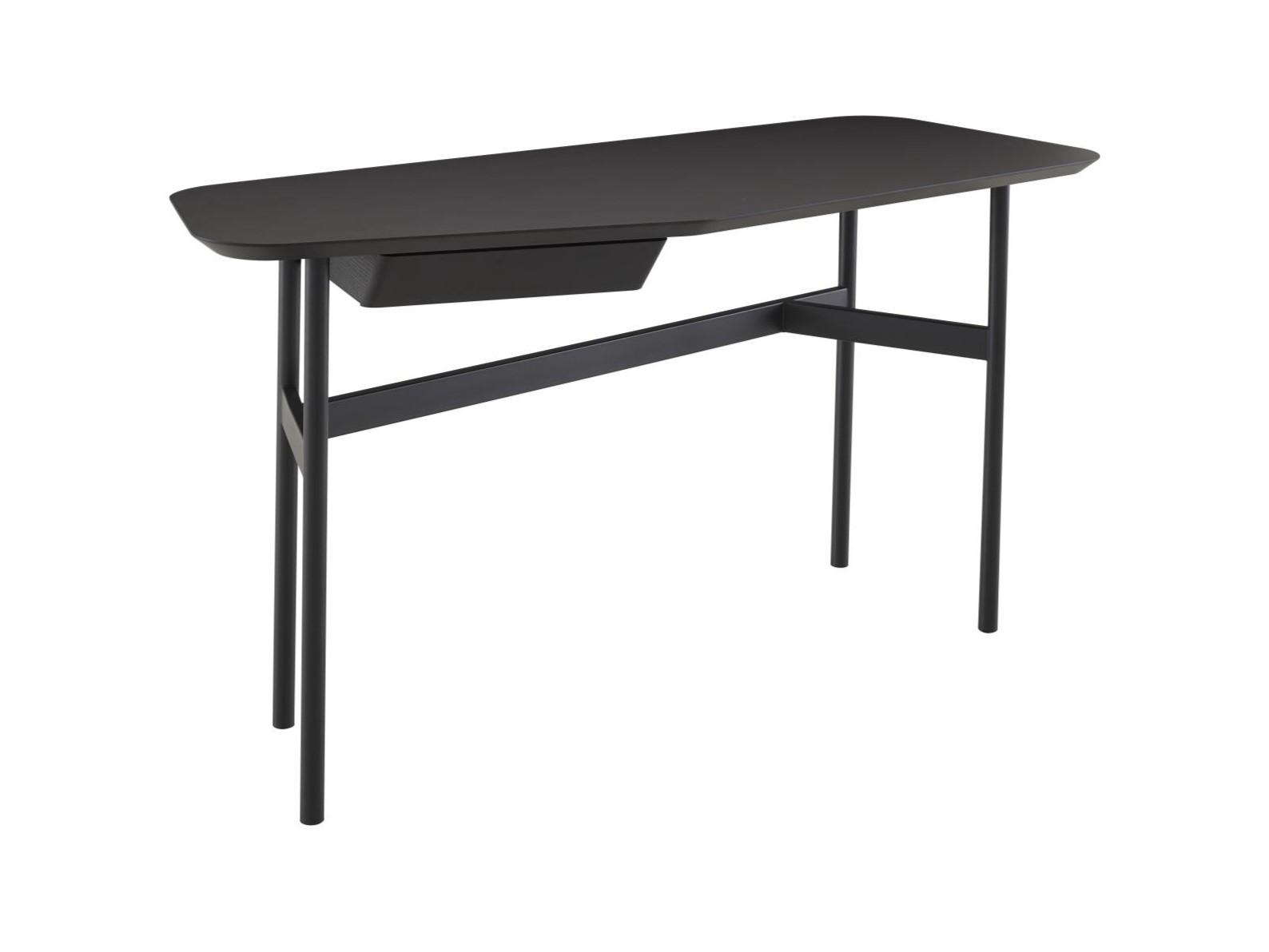 BRIORD Rectangular wooden writing desk with drawers