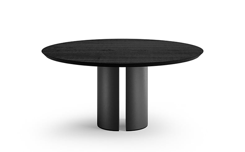 DORA WOOD Round veneer table