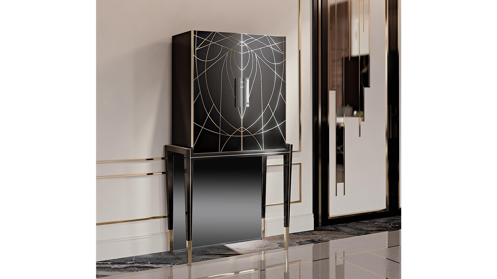 BELLE EPOQUE Wooden bar cabinet