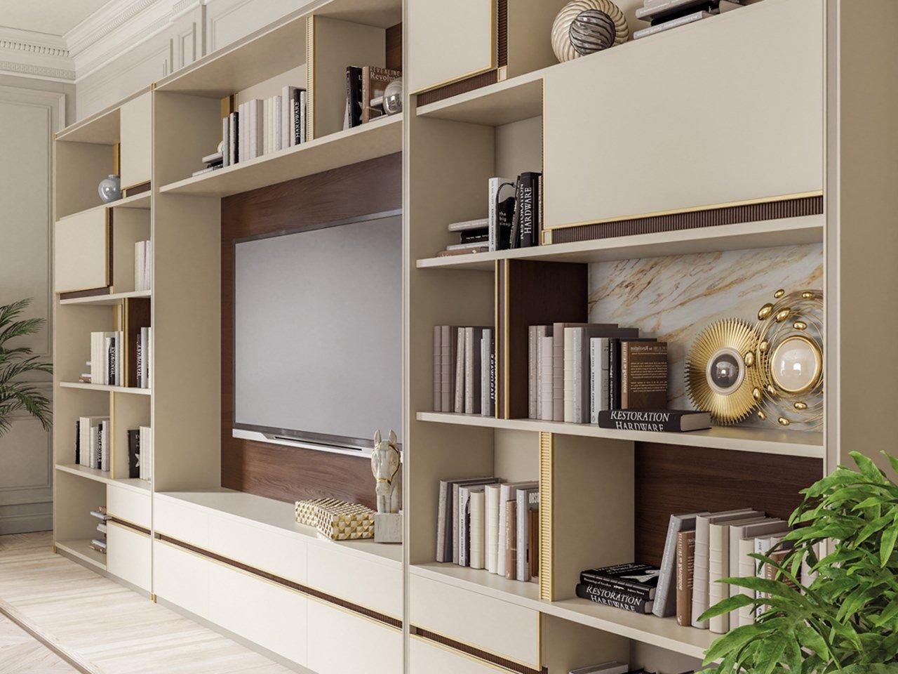 PR.850.1 Custom wooden TV wall system