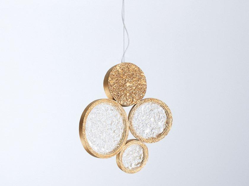 LUNA CT3356 LED handmade bronze pendant lamp