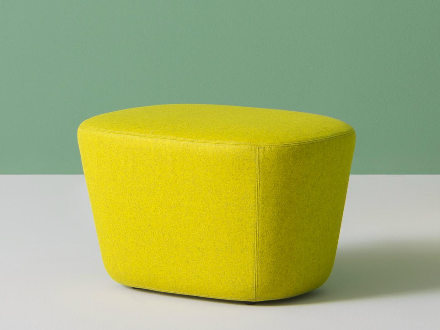 LOG 367 Upholstered fabric pouf