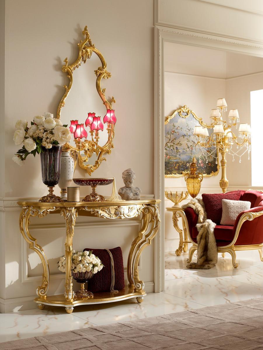 OPERA Demilune console table with drawers