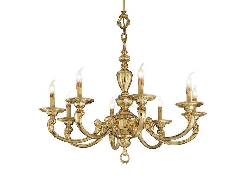 OTELLO 258/8 Polished Brass chandelier
