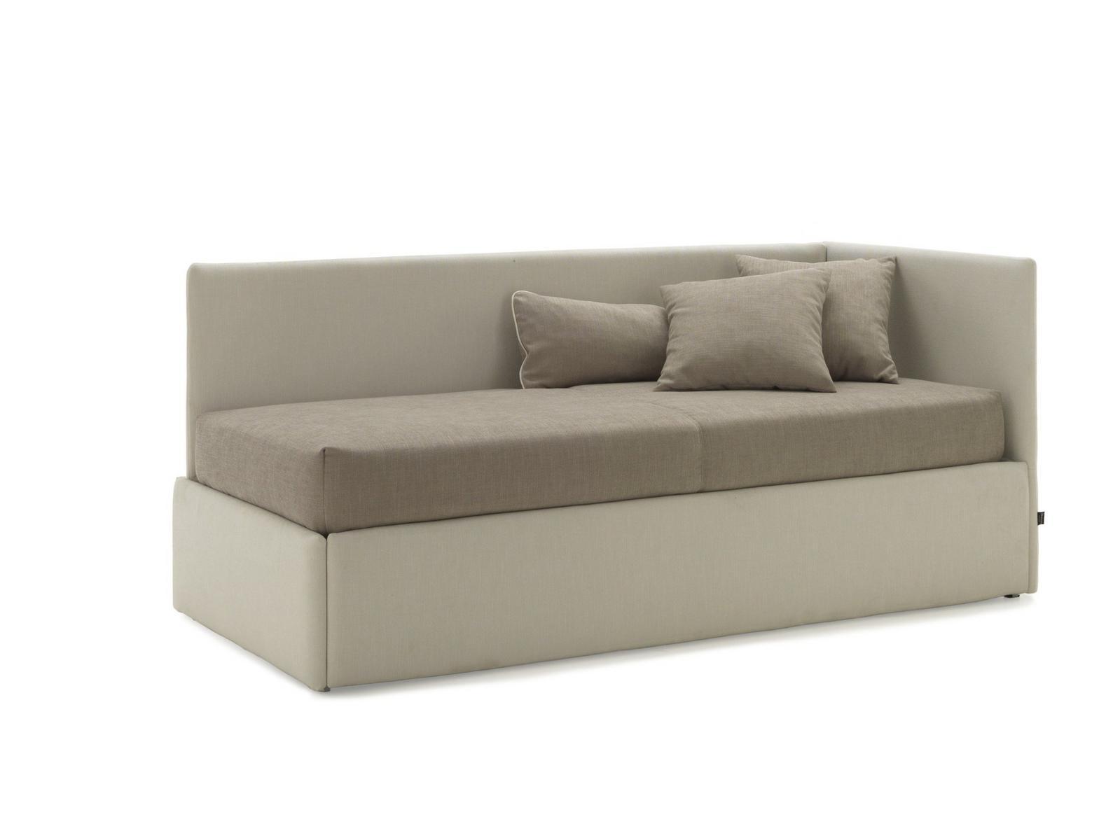 LINE 04 Single bed with upholstered headboard
