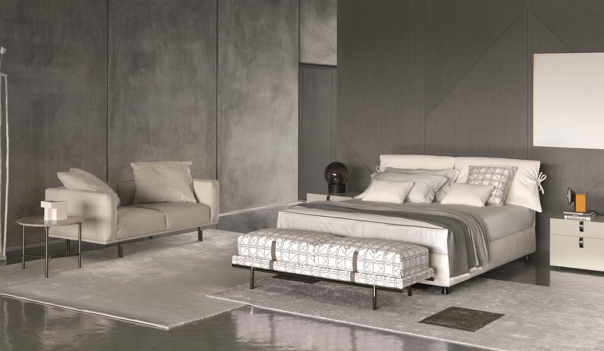 NATHALIE Double bed with removable cover