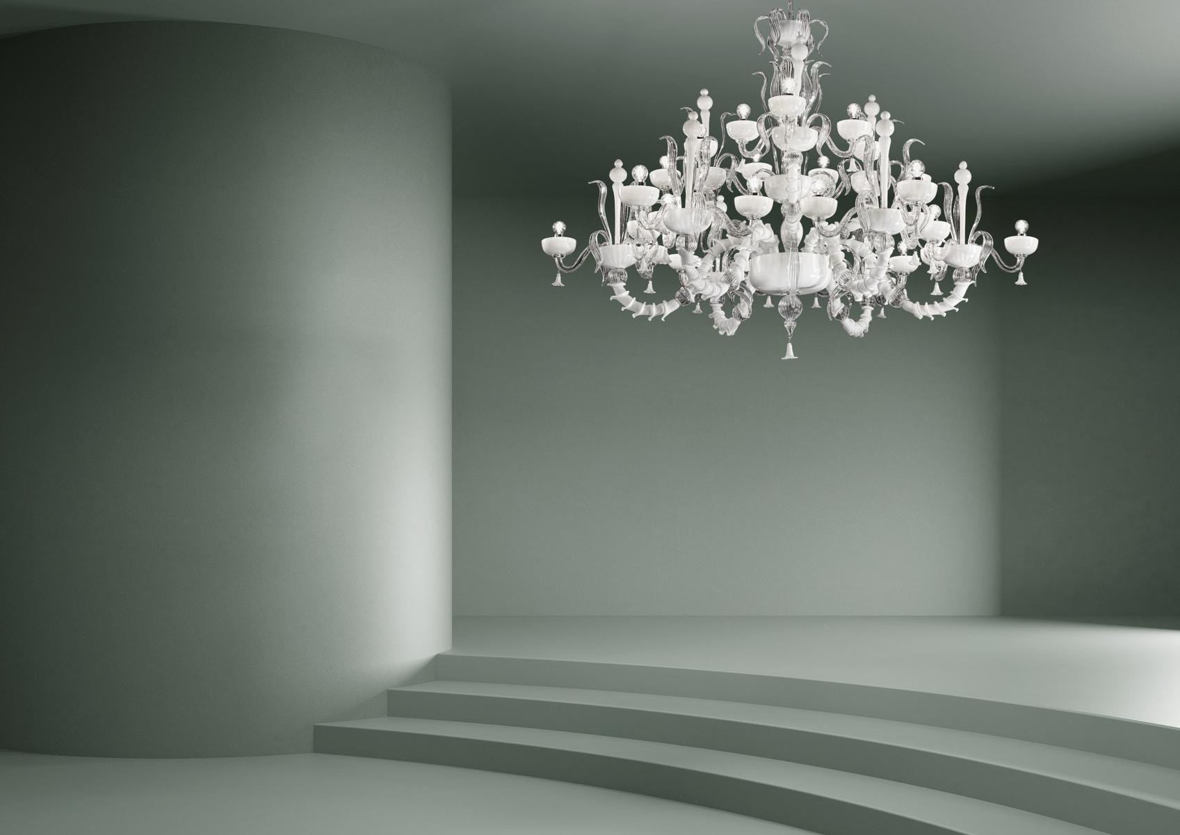 FOSCARI Glass chandelier