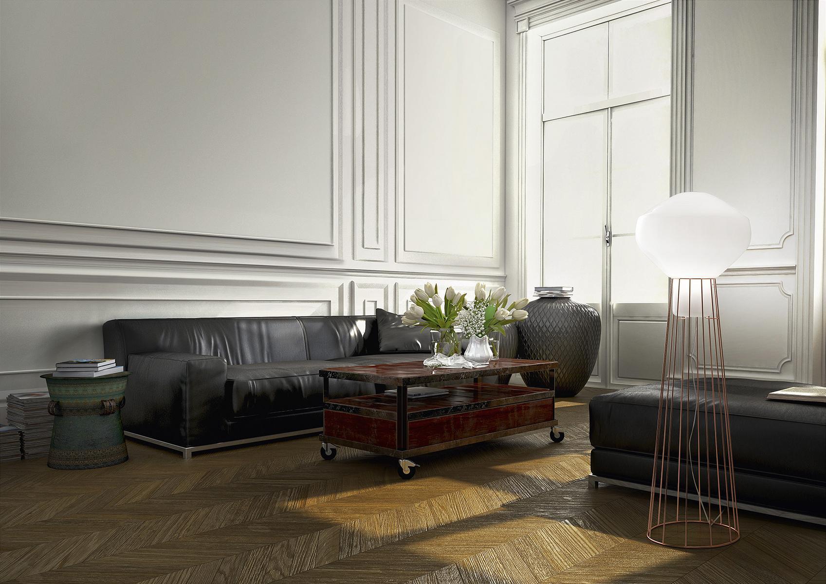 AÉROSTAT Blown glass floor lamp