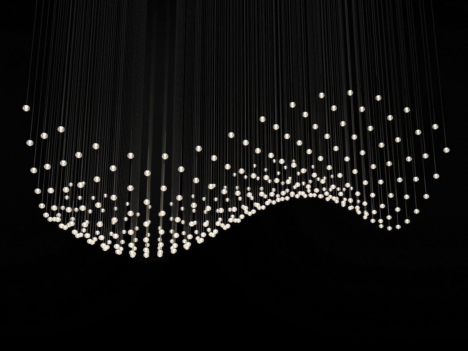 ALGORITHM LED blown glass pendant lamp