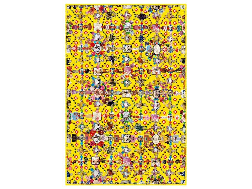 OBSESSION YELLOW Patterned rectangular rug