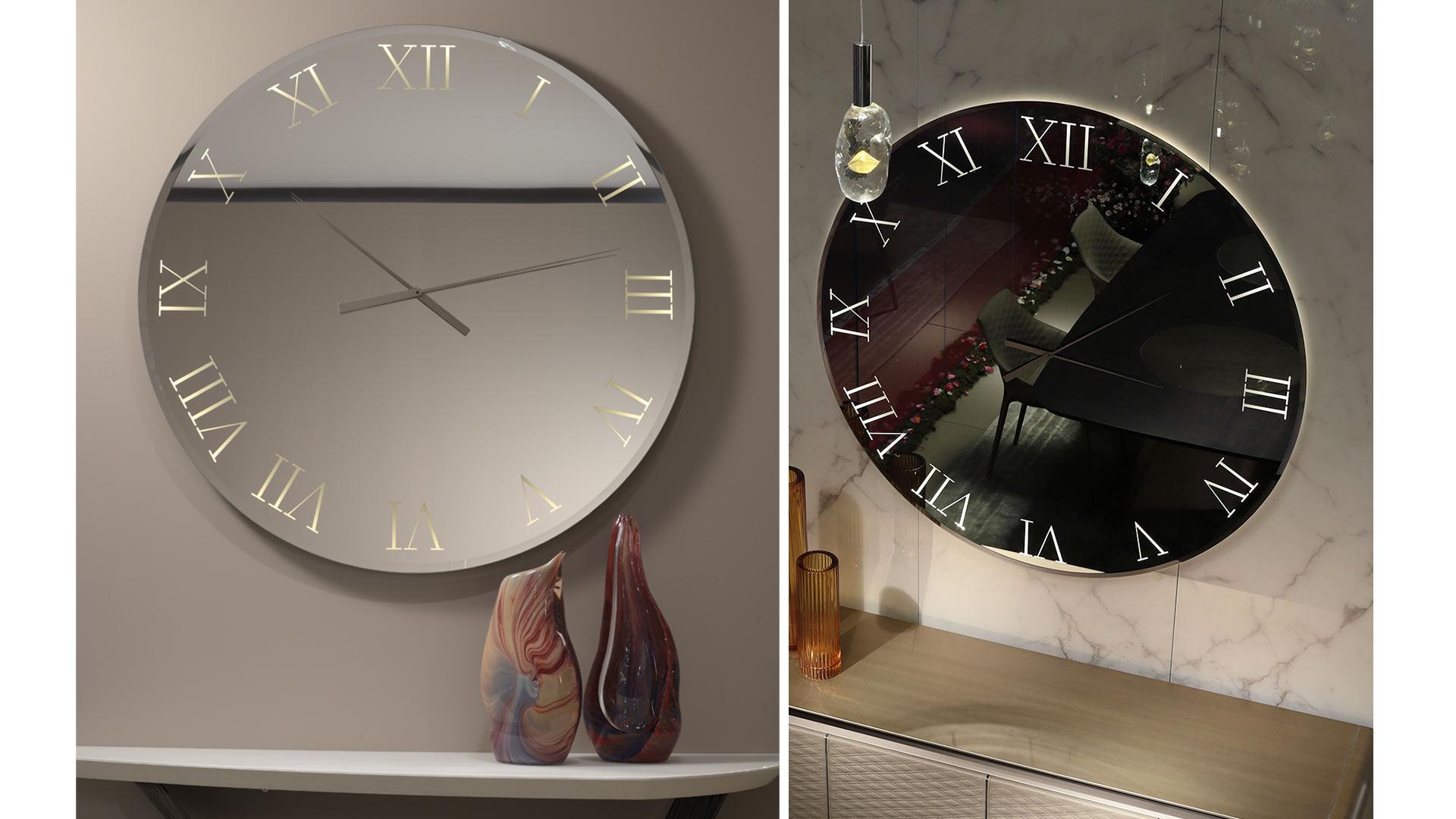 TITANIUM Mirror / clock