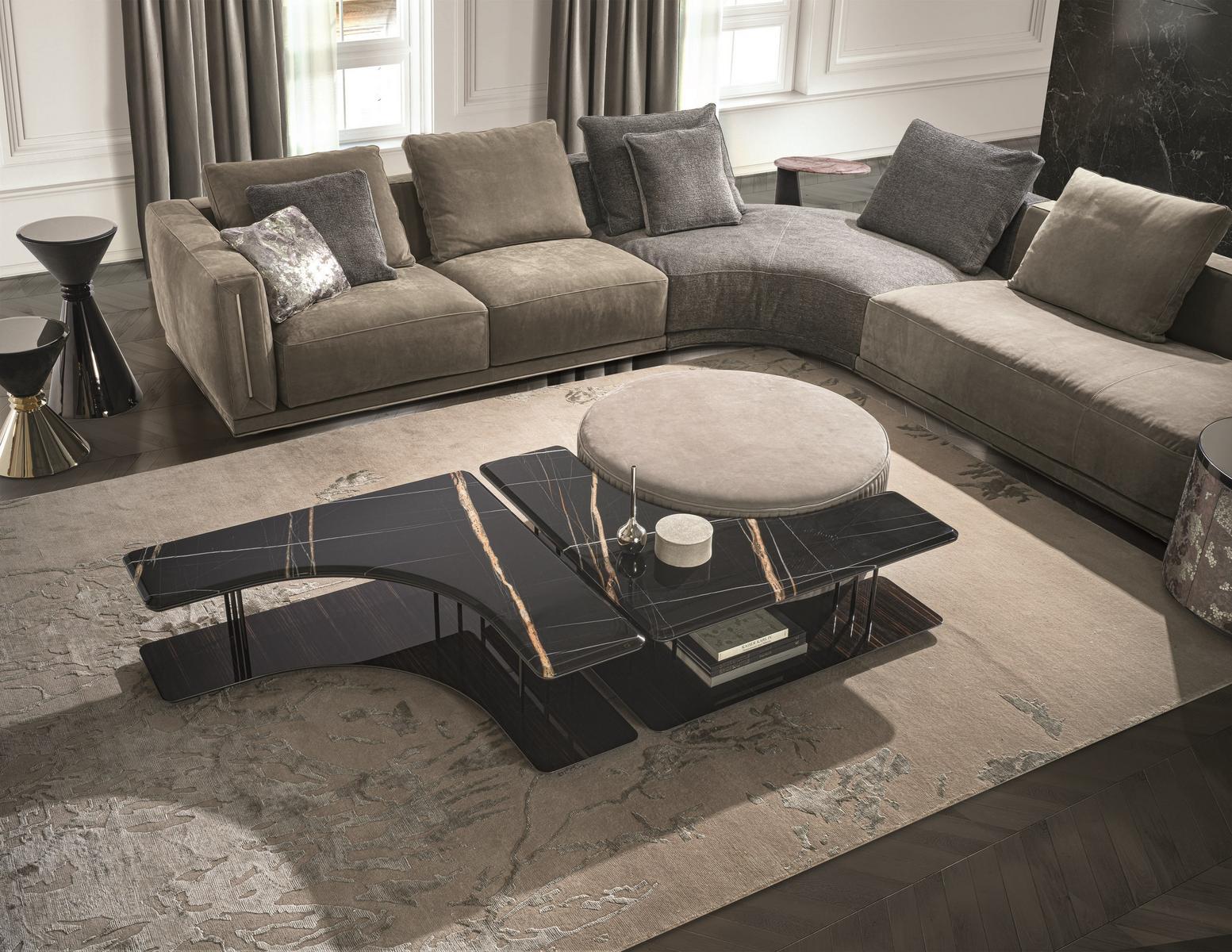 SATURN Square metal coffee table
